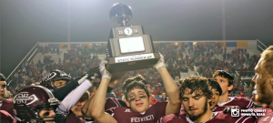 Nowata High School Football Lifts Runner-Up Trophy