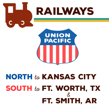 The Union Pacific Railways Runs North and South Throughout the City of Nowata