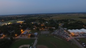 Aerial of the City of Nowata Oklahoma-East Bound looking towards Chelsea and Vinita Oklahoma
