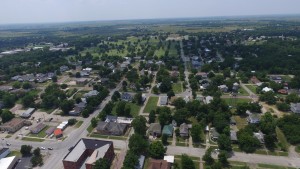 Aerial Drone Photo of City of Nowata Oklahoma