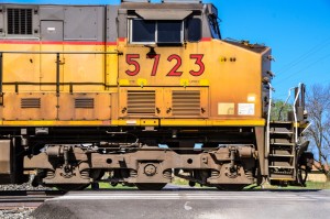 Union Pacific Train Passing Through Nowata Oklahoma