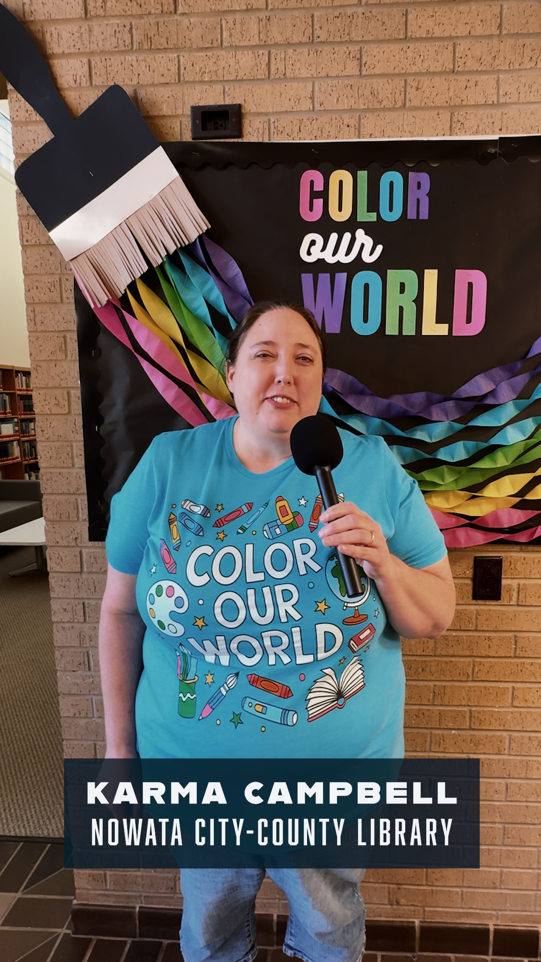Nowata City-County Library Joins the Nowata Sticker Club